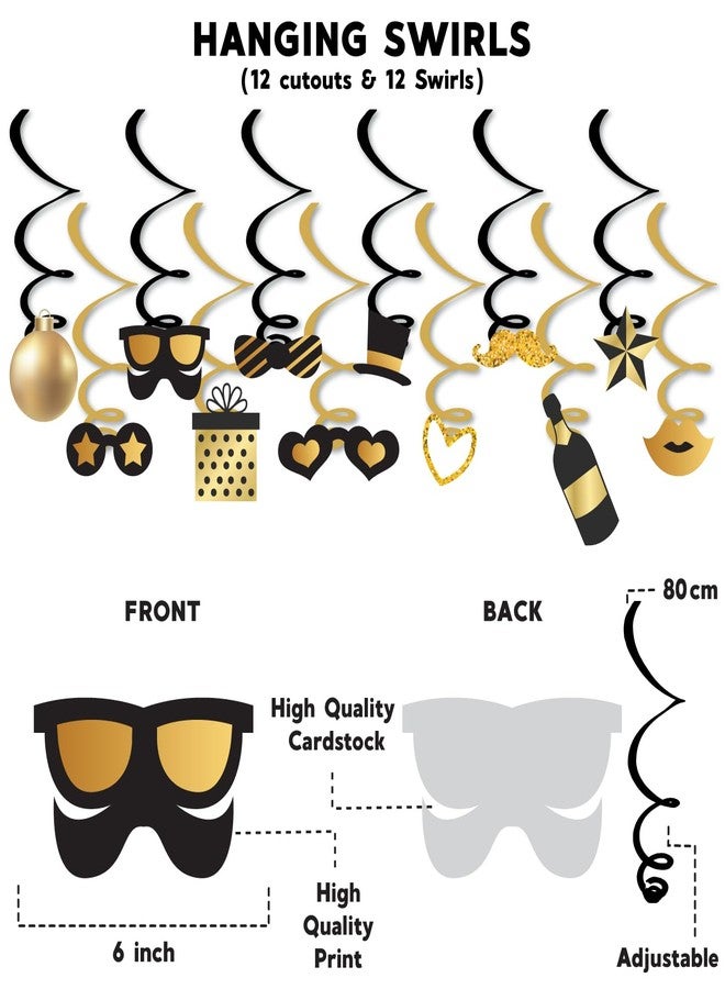 Festiko® Set of 12 Pcs Groom To Be Swirls Decorations C, Groom To Be Decorations, Bachelor Party Decorations - Image 3